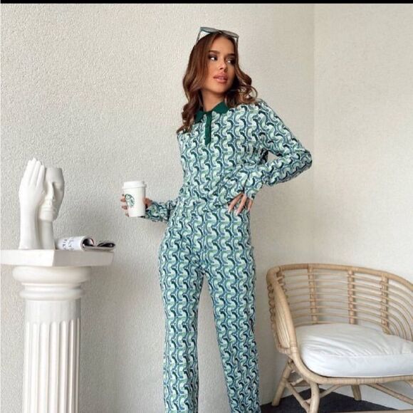 Zara Jacquard Polo Shirt - Picture 3 of 9